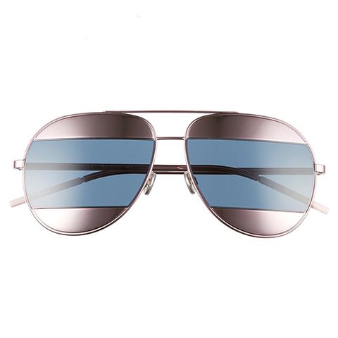 dior split aviator pink blue sunglasses