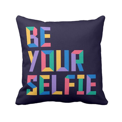 Funny Throw Pillow for People Who Love Selfies