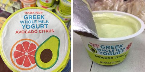 Trader Joe's just released an avocado citrus greek whole milk yogurt