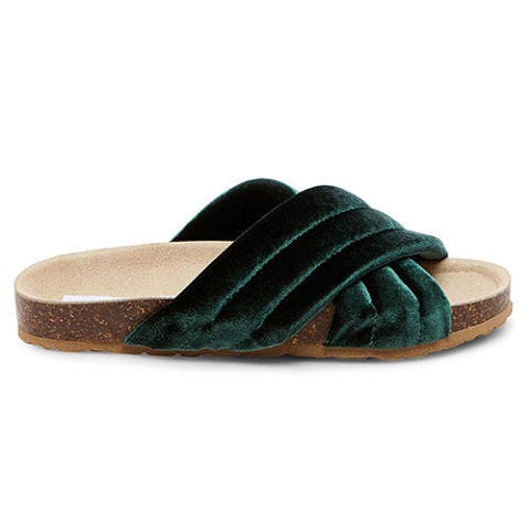 green velvet slides