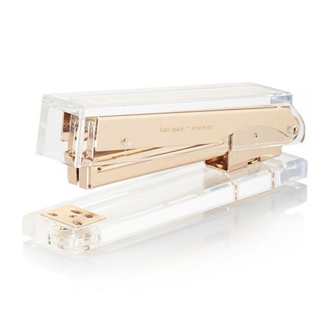 16 Best Office Supplies In 2018 Cute Fun Desk Accessories For Home   Square 1498254367 Katespade Acrylic Stapler 