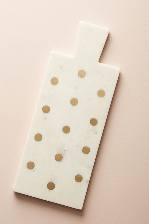 Dotted Brass Inlay Cheese Board