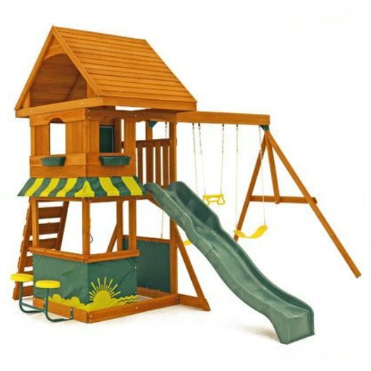 9 Best Wooden Swing Sets In 2018 Sturdy Wooden Outdoor Playsets