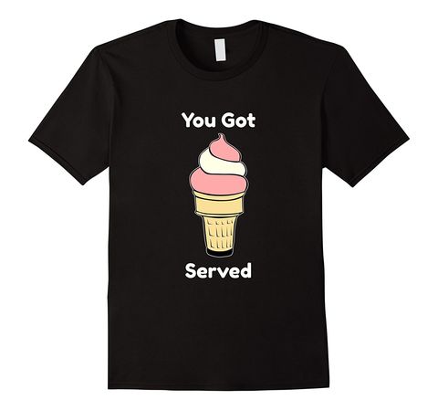 T-shirt, Clothing, Ice cream cone, Soft Serve Ice Creams, Frozen dessert, Ice cream, Cartoon, Sleeve, Top, Dairy, 