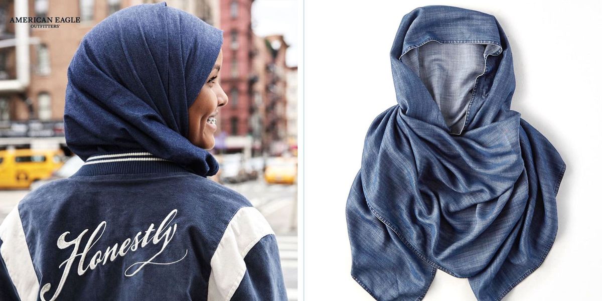 American Eagle Outfitters added a denim hijab to its online collection