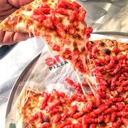 Ameci Pizza Kitchen, right outside of Los Angeles, California, serves up Flamin' Hot Cheetos pizza