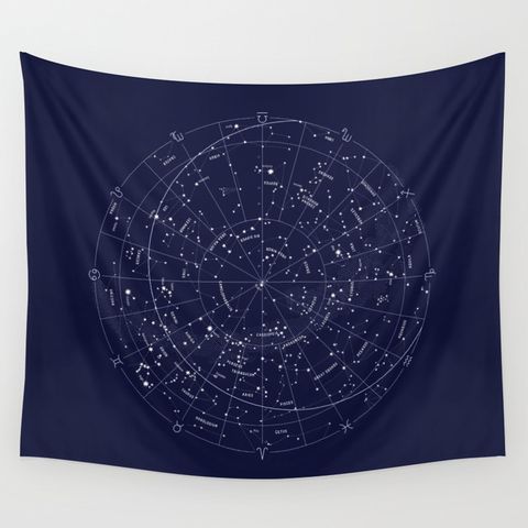 Society6 Constellation Map Tapestry