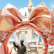 Disney rose gold Minnie Mouse ears