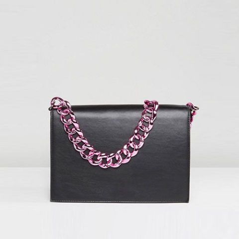 asos navy clutch bag