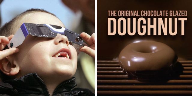 Krispy Kreme Is Celebrating The Solar Eclipse With A Chocolate Glazed Donut