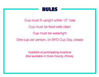 7/11 Bring Your Cup Day Rules