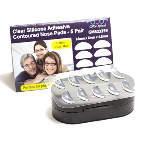 <p><strong data-redactor-tag="strong" data-verified="redactor"><em data-redactor-tag="em" data-verified="redactor">5 pairs for $8</em></strong> <a href="https://www.amazon.com/GMS-Optical-Ultra-Thin-Anti-slip-Contoured/dp/B071V862HN?tag=bp_links-20" target="_blank" class="slide-buy--button" data-tracking-id="recirc-text-link">BUY NOW</a></p><p>Sticky-backed, ultra thin silicone&nbsp;nose pads adhere easily to pretty much any type of glasses to add an extra layer of comfort and tack around the bridge. Choose from black or clear, depending on what color glasses you wear.&nbsp;</p>