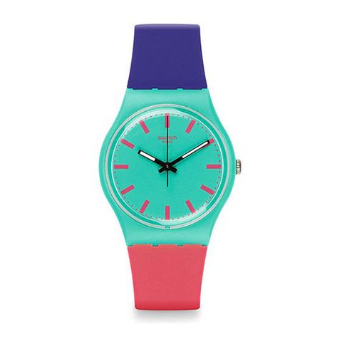 <p><em data-verified="redactor" data-redactor-tag="em"><strong data-verified="redactor" data-redactor-tag="strong">Swatch Shunbukin Teal Dial Plastic Watch, $43&nbsp;</strong></em><span class="redactor-invisible-space" data-verified="redactor" data-redactor-tag="span" data-redactor-class="redactor-invisible-space"><span class="redactor-invisible-space" data-verified="redactor" data-redactor-tag="span" data-redactor-class="redactor-invisible-space"><a href="https://www.amazon.com/Swatch-Shunbukin-Plastic-Silicone-GG215/dp/B00K72JFP2?tag=bp_links-20" target="_blank" class="slide-buy--button" data-tracking-id="recirc-text-link">BUY NOW</a></span></span></p><p>Two major&nbsp;'80s trends were Swatches and bright colors, so why not combine 'em both at once? Order from Amazon Prime for free two-day shipping.</p>