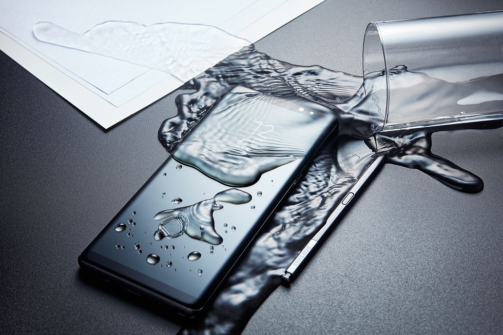 Samsung Galaxy Note8 water