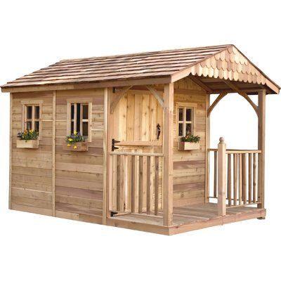 Outdoor Living Today Santa Rosa 8 Ft. W x 12 Ft. D Wood Storage Shed