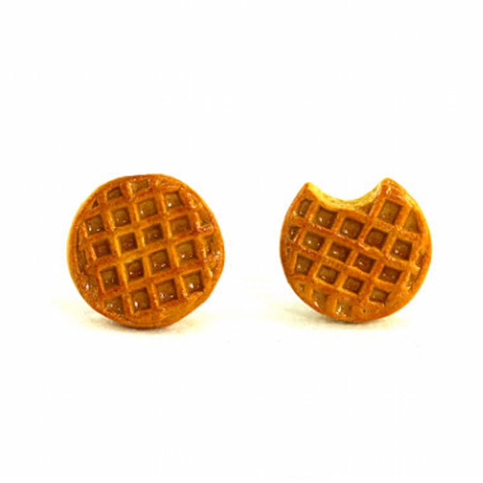 Ego Waffle Style Earrings for Women, Girls, Teens and More. Super Cute  Waffle House Style Earrings for Women. Eleven/ 11 Waffle Earrings from  Stranger