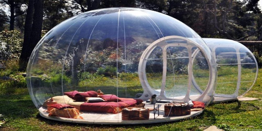 relax now bubble tent