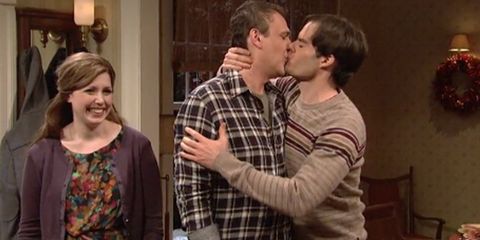Kissing Family Thanksgiving SNL
