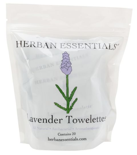 Herban Essentials Yoga Mat Cleaner Lavender Towelettes