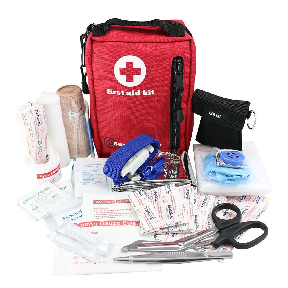 1 Set First Aid Energency Kit Camping Sport Travel Car Home Medical Bag 299 Pcs