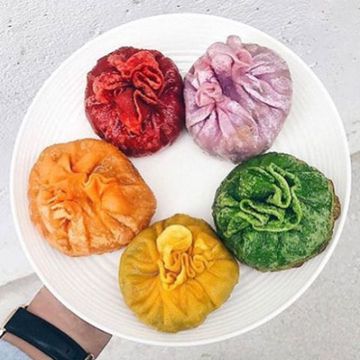 Workaholic has giant rainbow Korean dumplings in Los Angeles