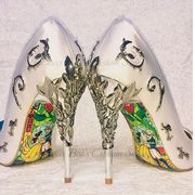 beauty and the beast wedding shoes