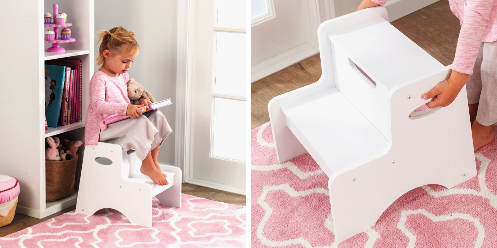 Child Step Stool Folding Toddler Step Stool with Carrying Case 