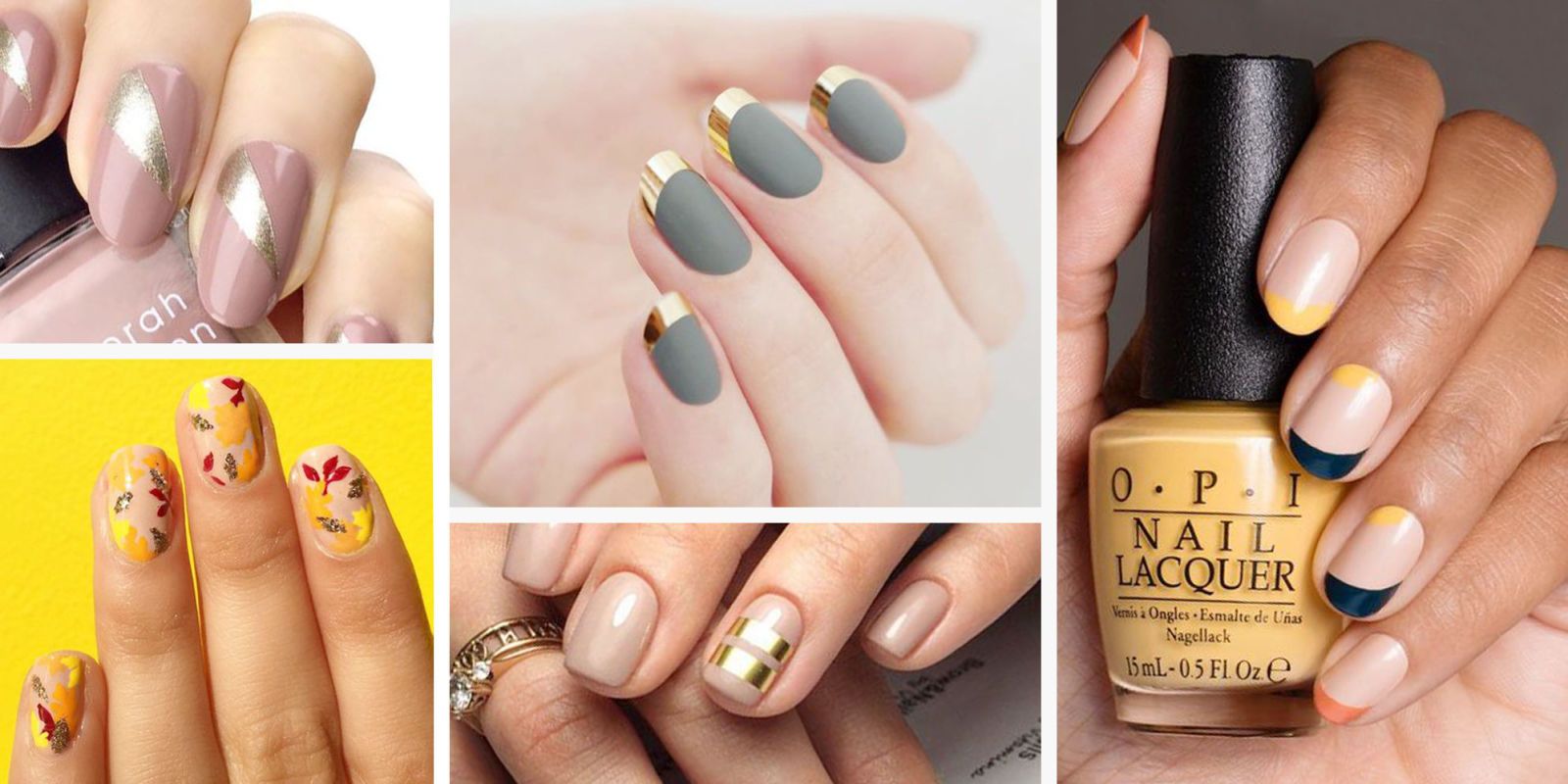 chevron-nails-with-black-and-yellow-nail-polish - SoNailicious