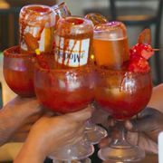 Giant micheladas are basically a Mexican bloody Mary at 20/20 Bar & Restaurant in LA