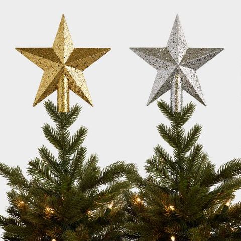World Market Glittered Star Tree Toppers