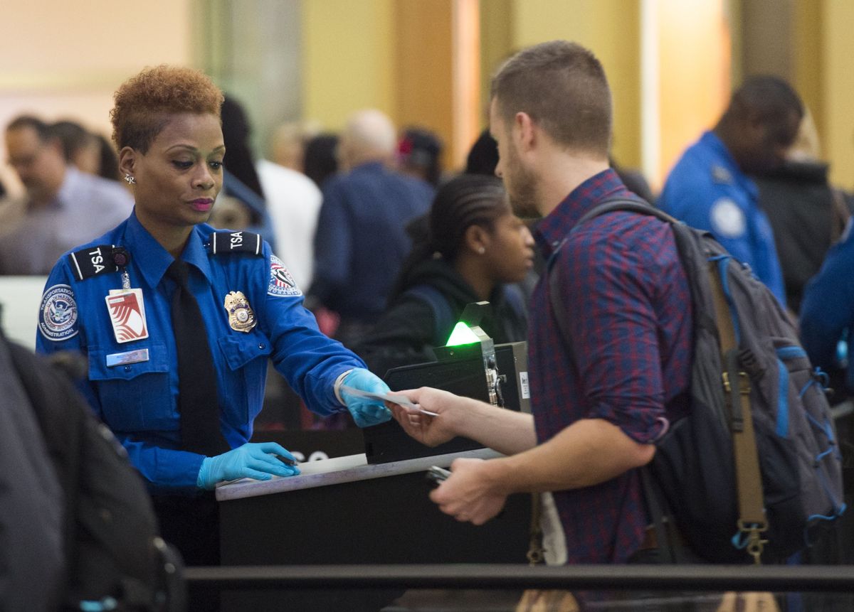 TSA agent at airport