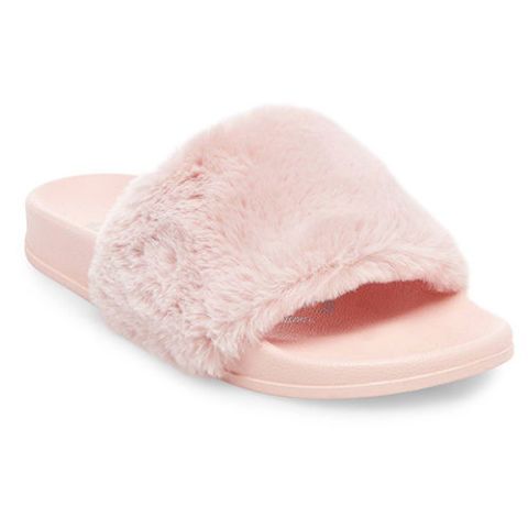 faux fur slippers target