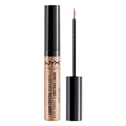 <p>$4&nbsp;<a href="https://www.amazon.com/NYX-Liquid-Crystal-Liner-Champagne/dp/B004B451JQ/ref=sr_1_38_s_it?s=beauty&amp;ie=UTF8&amp;qid=1506540751&amp;sr=1-38&amp;keywords=glitter&amp;tag=bp_links-20" target="_blank" class="slide-buy--button" data-tracking-id="recirc-text-link">BUY NOW</a></p><p>It's a liquid eyeliner, sure, but this "Body Liner" is meant to be drawn <em data-redactor-tag="em">anywhere</em>. The possibilities are endless, but you can draw a peace sign or a heart on your bare shoulder to make a tank top and denim shorts instantly music-festival-ready.
</p><p><strong data-redactor-tag="strong">More:</strong>&nbsp;<a href="http://www.bestproducts.com/beauty/g421/glitter-nail-polish-colors/" data-tracking-id="recirc-text-link">Glitter Nail Polish to Brighten Up Your Mood</a><br></p>