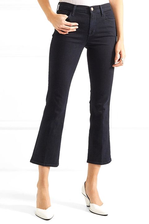 J Brand Selena Cropped Mid-Rise Flared Jeans