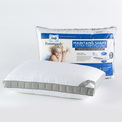 Sealy Posturepedic 300-Thread Count Maintains Shape Extra Firm Support Pillow