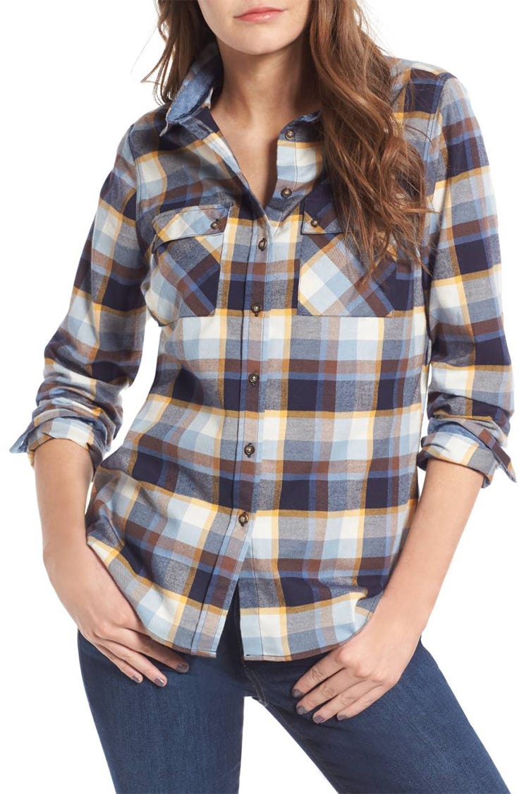 ladies plaid flannel shirts