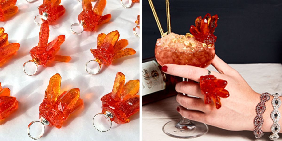 Sweet Saba collaborate with Campari to create a special edition cocktail ring.