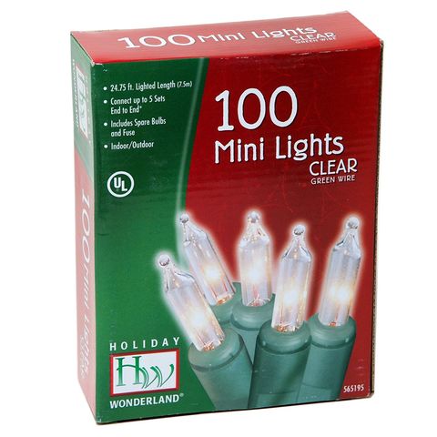 Noma/Inliten Holiday Wonderland 100-Count Clear Christmas Light Set