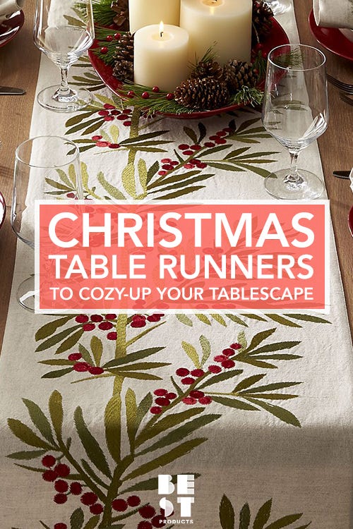 10 Best Christmas Table Runners and Linens in 2018 Festive Holiday