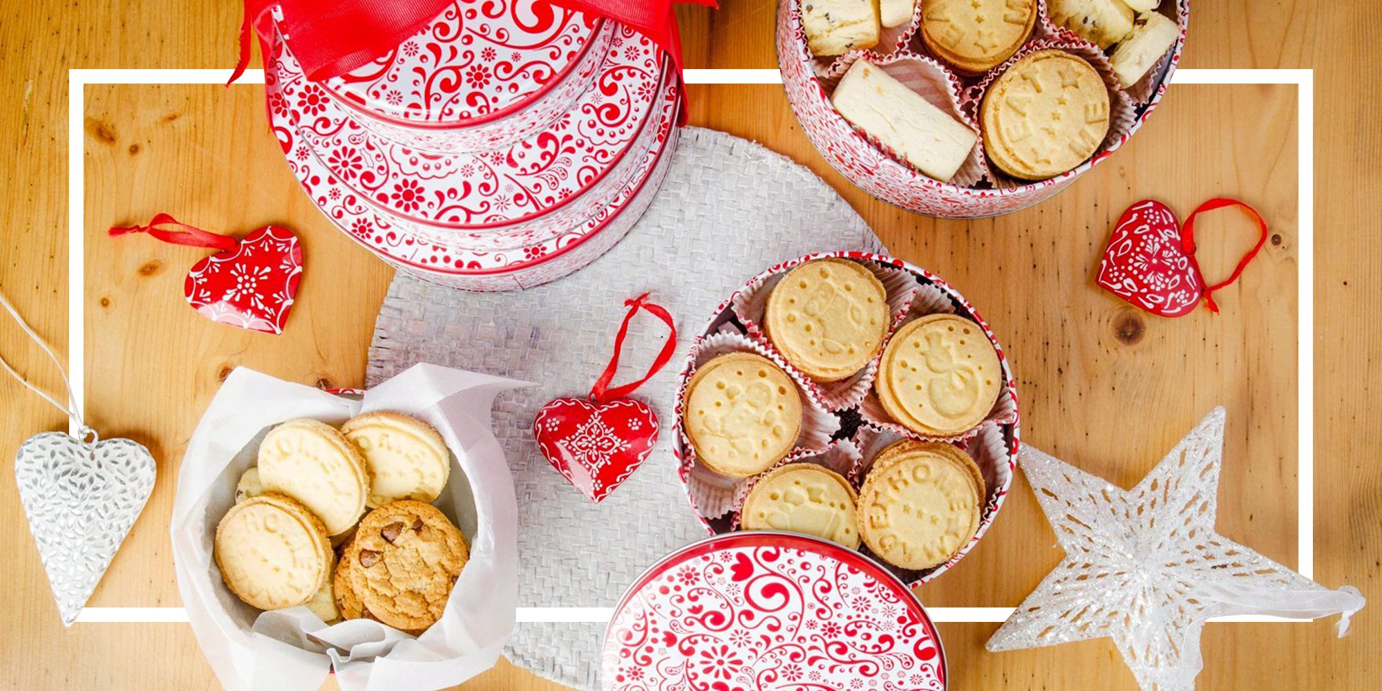 christmas tree cookie tin