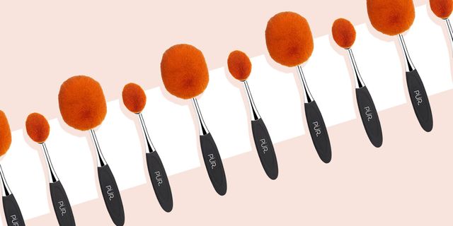 oval makeup brushes