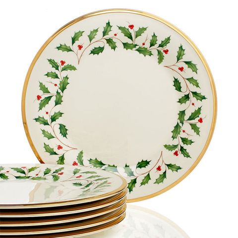 Lenox Holiday Set of 6 Dinner Plates