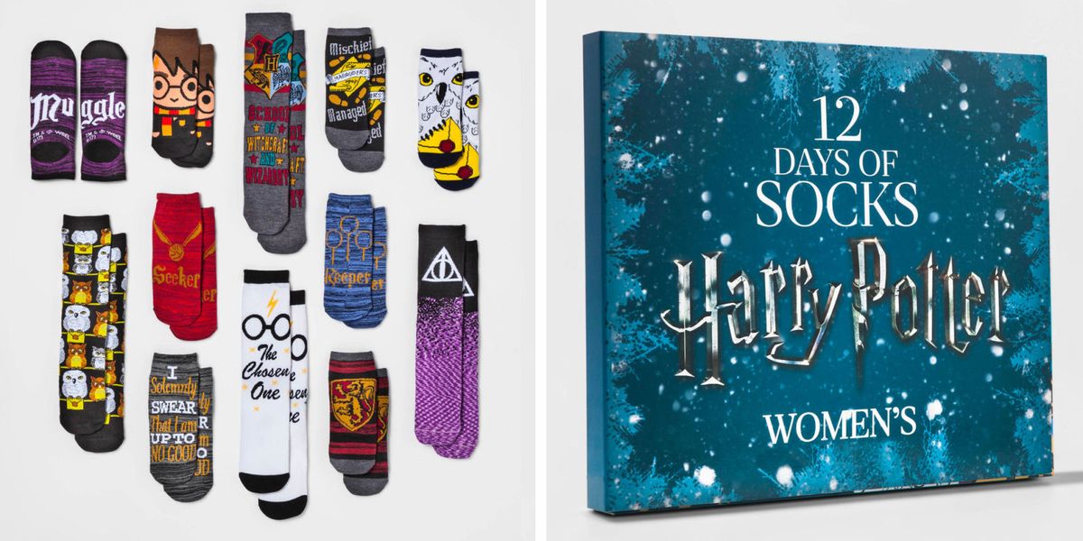 harry potter advent calendar of socks