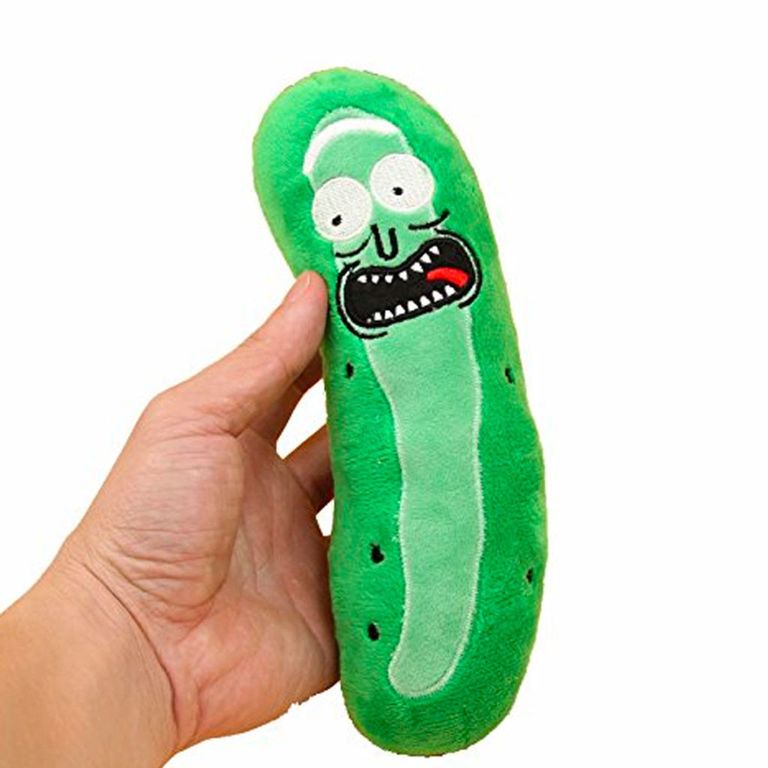 giant pickle rick stuffed animal