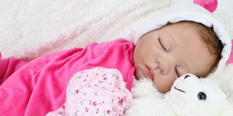 silicone sleeping cute baby doll