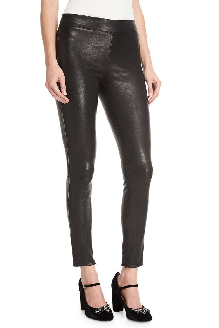Ladies: Trilobite 2061 Leather leggins ladies pants black