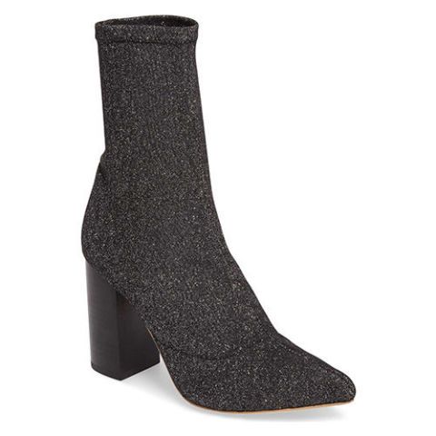 suede sock bootie