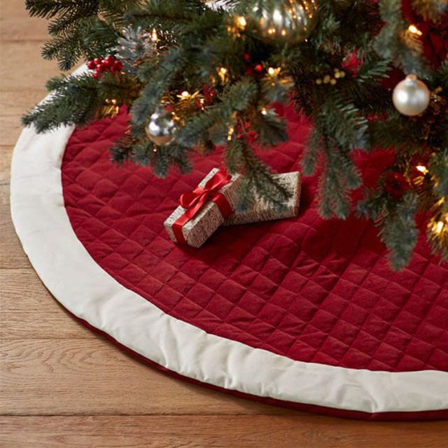 10 Best Christmas Tree Skirts for 2018  Elegant White, Gold & Red Tree