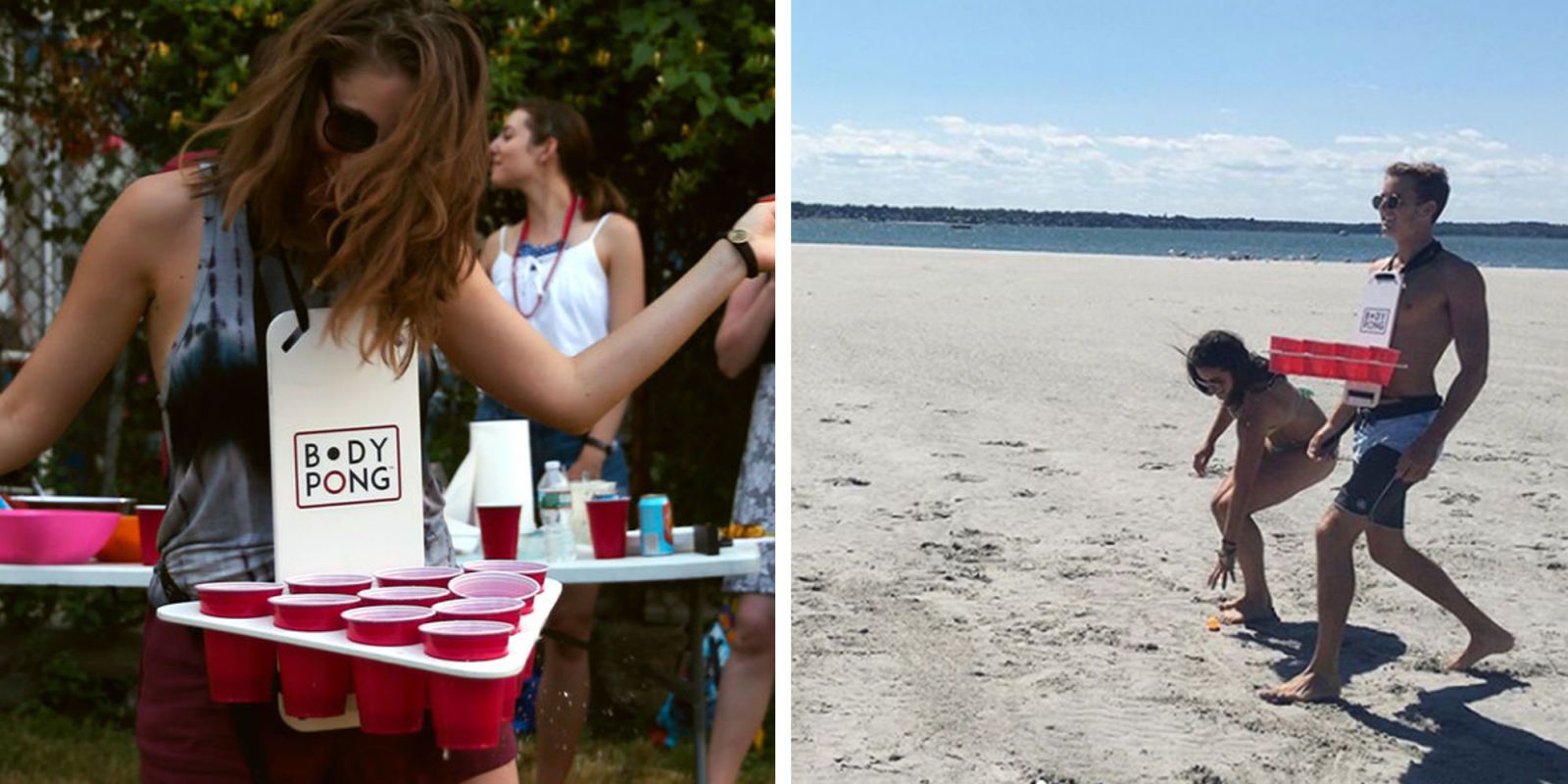 beach sand beer pong table