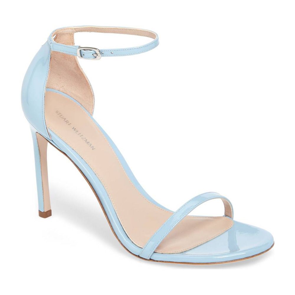 blue high heel shoes wedding